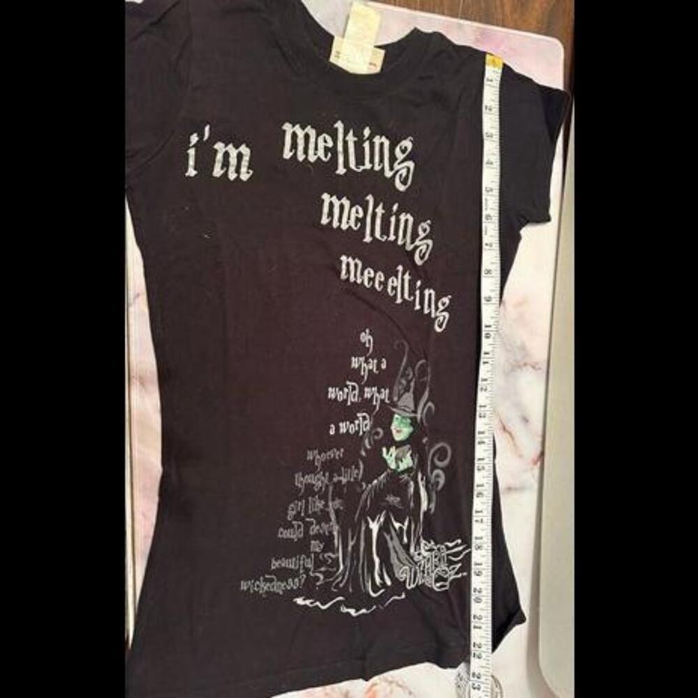 Iconic Melting Moment: Wizard of Oz 'I'm Melting' Black T-Shirt